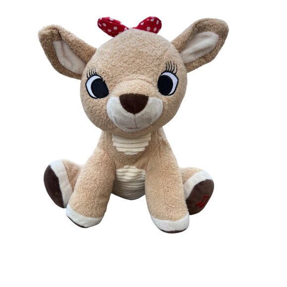 Rudolph Red Nosed Reindeer Clarice Plush Toy Push Foot Sings Song Works Great - Picture 1 of 5